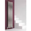 Reina Nerox Vertical Double Panel Stainless Steel Radiator - Satin profile small image view 1 