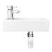 Rondo Wall Hung Small Cloakroom Basin Package profile small image view 5 