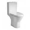 RAK Resort Maxi Rimless Close Coupled Full Access Toilet + Quick Release Soft Close Urea Seat profile small image view 1 