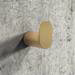 Arezzo Brushed Brass Robe Hook profile small image view 3 