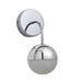 Revive Chrome LED Bathroom Wall Light with Crackle Effect Diffuser profile small image view 2 