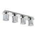 Revive Chrome/Smoked Glass 4-Light Bar Ceiling Light profile small image view 2 
