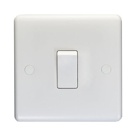Revive Single Light Switch - White