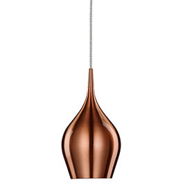 Revive Copper Pendant Light Fitting, 12cm