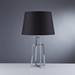 Revive Chrome Table Lamp with Tapered Black Lamp Shade profile small image view 2 