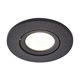 Revive Satin Black IP65 LED Fire-Rated Tiltable Downlight