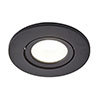 Revive Satin Black IP65 LED Fire-Rated Tiltable Downlight profile small image view 1 
