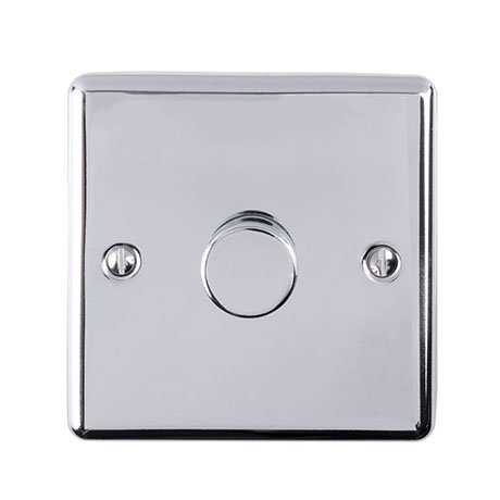 Revive Single Dimmer Light Switch - Polished Chrome
