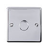 Revive Single Dimmer Light Switch - Polished Chrome profile small image view 1 