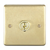 Revive Single Toggle Light Switch - Brushed Brass profile small image view 1 