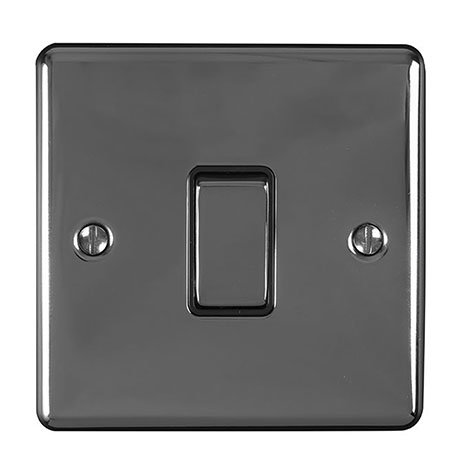 Revive Single Light Switch - Black Nickel