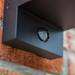 Revive Outdoor PIR Matt Black Frame Wall Light profile small image view 2 