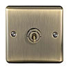 Revive Single Toggle Light Switch - Antique Brass profile small image view 1 
