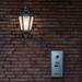 Revive Outdoor Traditional Black Half Wall Light profile small image view 2 