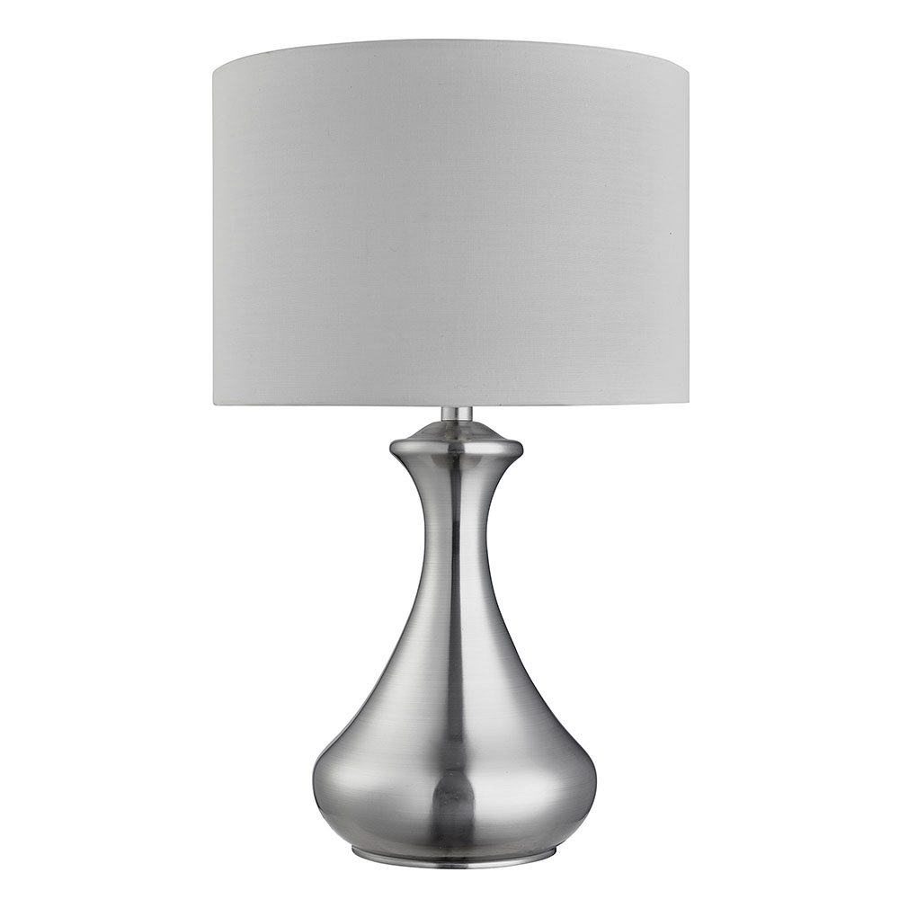 silver bedside lamp