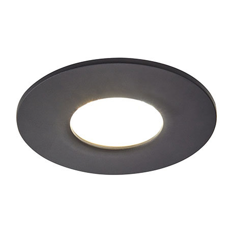 Revive Satin Black IP65 LED Fire-Rated Fixed Downlight