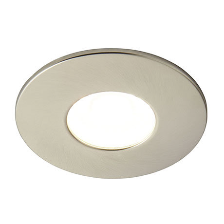 Revive Satin Nickel IP65 LED Fire-Rated Fixed Downlight