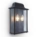 Revive Outdoor Slim Black Wall Lantern profile small image view 6 