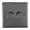 Revive Twin Dimmer Light Switch - Black Nickel profile small image view 1 