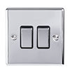 Revive Twin Light Switch - Polished Chrome profile small image view 1 