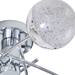 Revive Chrome 5-Light LED Bathroom Ceiling Light with Crackle Effect Diffusers profile small image view 3 