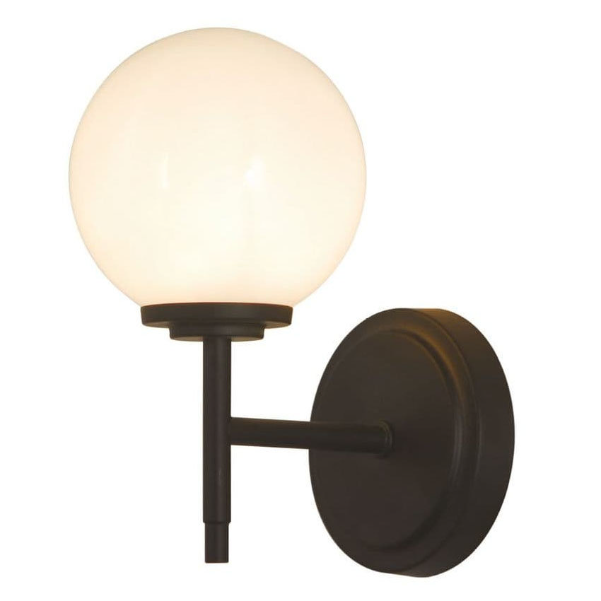 Revive Matt Black 1 Light Bathroom Wall Light