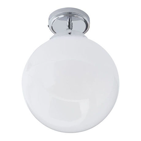 Revive Chrome 1 Light Semi-Flush Bathroom Ceiling Light
