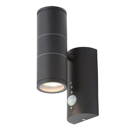 Revive Outdoor Black PIR Up & Down Wall Light