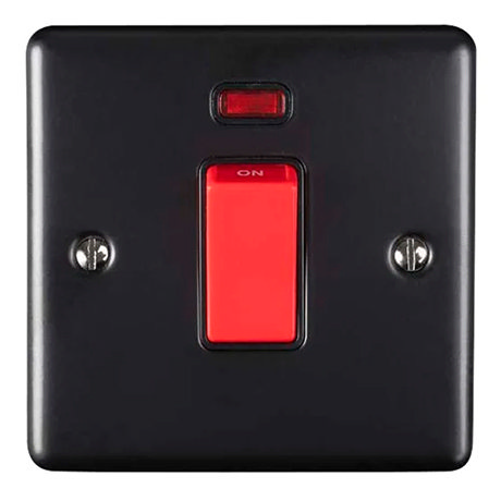 Revive 45A Switch with Neon Power Indicator Matt Black/Black