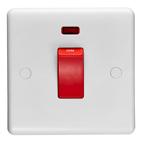 Revive 45A Switch with Neon Power Indicator White