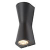 Revive Outdoor Black Double Cone Up & Down Wall Light profile small image view 1 