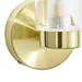 Revive Satin Brass Tube Bathroom Wall Light profile small image view 3 