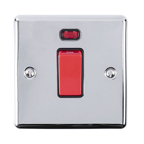 Revive 45 Amp Switch with Neon Power Indicator - Polished Chrome
