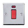 Revive 45 Amp Switch with Neon Power Indicator - Polished Chrome profile small image view 1 