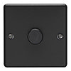 Revive Single Dimmer Light Switch Matt Black profile small image view 1 