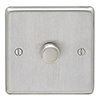 Revive Single Dimmer Light Switch Satin Steel profile small image view 1 
