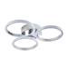 Revive Chrome 3-Ring LED Bathroom Ceiling Light profile small image view 2 