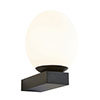 Revive Black LED Bathroom Wall Light with Opal Glass Shade profile small image view 1 