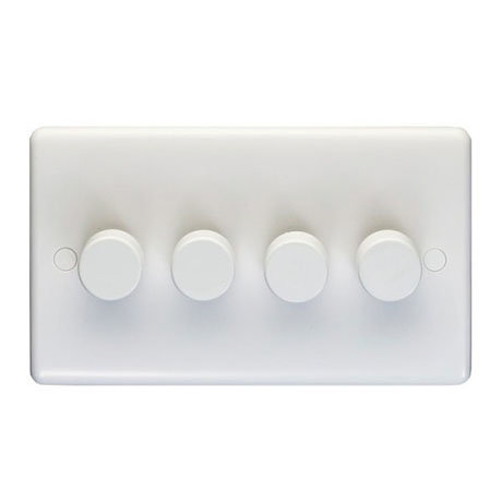 Revive 4 Gang 2 Way Dimmer Light Switch - White