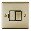 Revive 13 Amp Switched Fused Spur Antique Brass/Black Trim profile small image view 1 