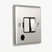 Revive Switched Fused Spur with Flex Outlet Satin Steel/Black profile small image view 2 