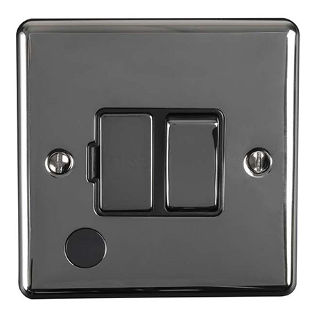 Revive Switched Fused Spur with Flex Outlet - Black Nickel