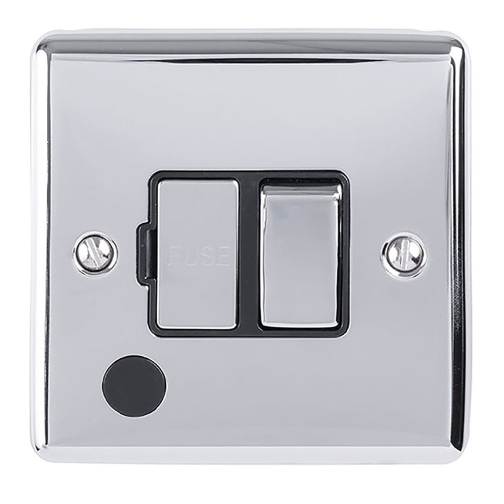SHOP the Revive Switched Fused Spur with Flex Outlet Polished chrome