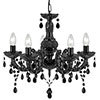 Revive Black 5-Light Chandelier Ceiling Fitting profile small image view 1 