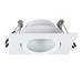 Revive IP65 White Square Tiltable Bathroom Downlight profile small image view 2 