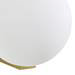 Revive Satin Brass Bathroom Wall Light with Globe Shade profile small image view 3 