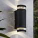 Revive Outdoor Black Ridged Up & Down Wall Light profile small image view 5 