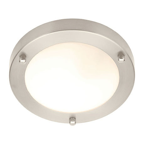 Revive Satin Nickel 12W Small LED Flush Ceiling Light