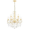 Revive Brass 9 Light Bathroom Chandelier profile small image view 1 