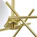 Revive Satin Brass/Opal Glass 5-Light Cross Arm Ceiling Light profile small image view 3 